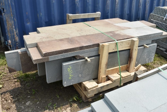 Pallet of 12" Mixed Thermal Bluestone Treads