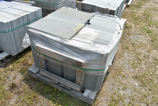 Pallet of 18" x 24" x 1" thermal Bluestone Pieces