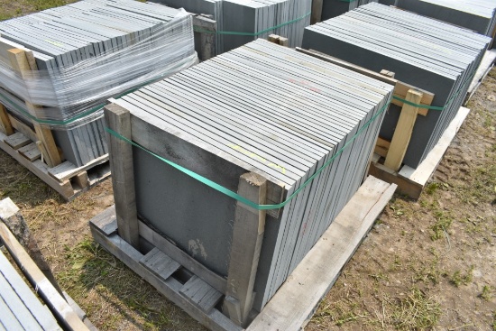 Pallet of 24" x 30" x 1" Thermal Bluestone Pieces