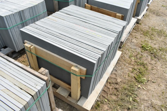 Pallet of 24" x 36" x 1" Thermal Bluestone Pieces