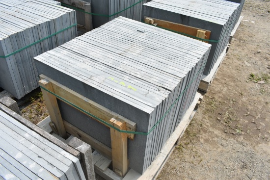 Pallet of 24" x 36" x 1" Thermal Bluestone Pieces