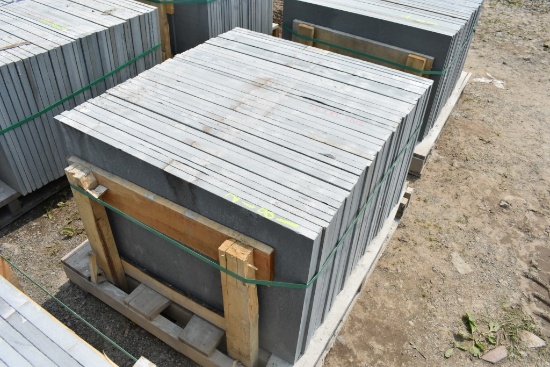 Pallet of 24" x 36" x 1" Thermal Bluestone Pieces