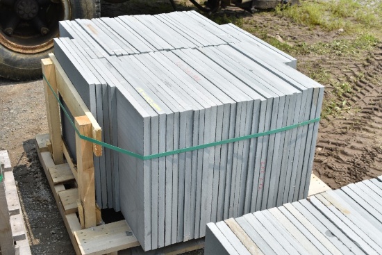 Pallet of 24" x 24" x 1" Thermal Bluestone Pieces