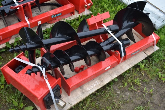 Future Quick Attach Post Hole Digger With 3 Bits