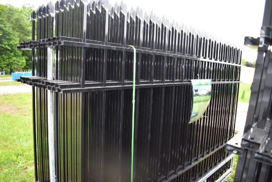 Eingp 22 Piece 10' Wrought Iron Site Fence