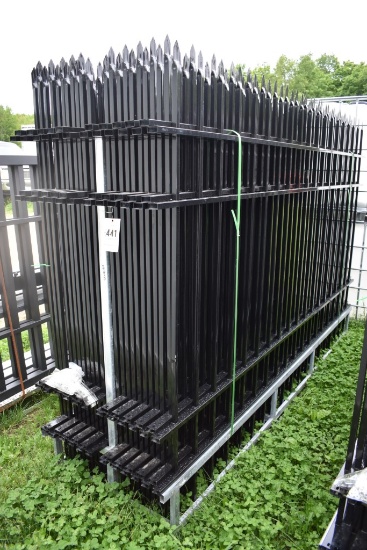 Eingp 22 Piece 10' Wrought Iron Site Fence