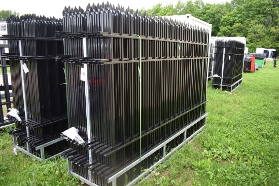 Eingp 22 Piece 10' Wrought Iron Site Fence