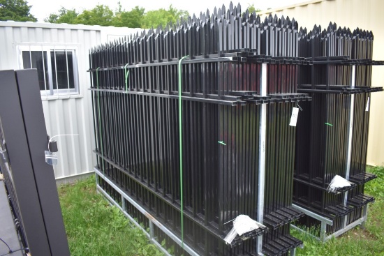 Eingp 22 Piece 10' Wrought Iron Site Fence