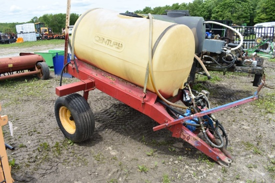 Century 300 Gallon Sprayer Tank with Pump On Trailer