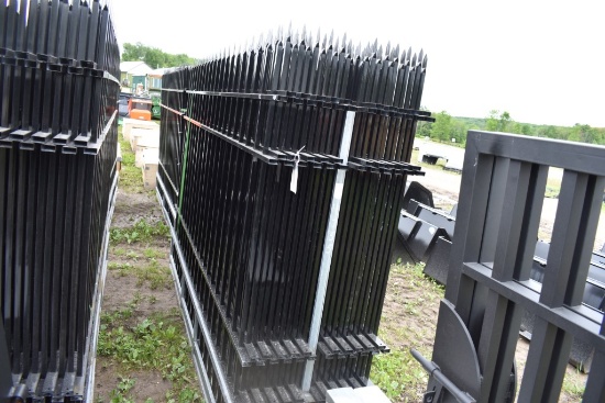 Eingp 22 Piece 10' Wrought Iron Site Fence