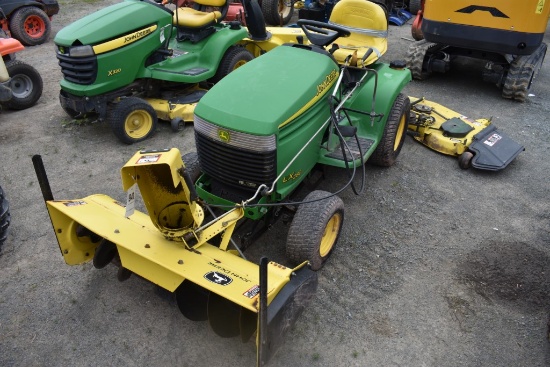 John deere LX280 Lawn Tractor with Snow Blower and Mower Deck