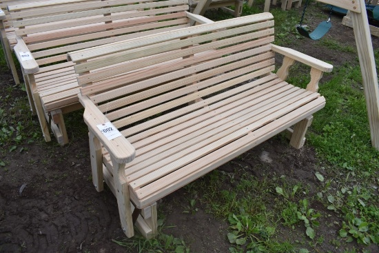 Amish Made 5' Roll Top Glider