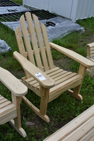 Amish Made Adirondack rocking Chair