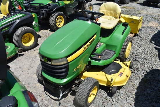 John Deere X500 Lawn Tractor with Mower Deck and Snowblower