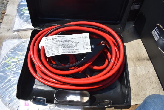 25ft 1 Gauge Heavy Duty Jumper Cables Set in case