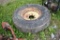 Dunlop 10.00-20 Tire on Rim