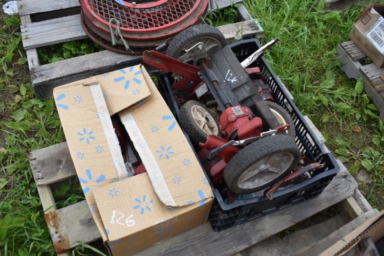 1 Box and 1 Crate of Trans-Axle Parts for Snapper Push Mowers