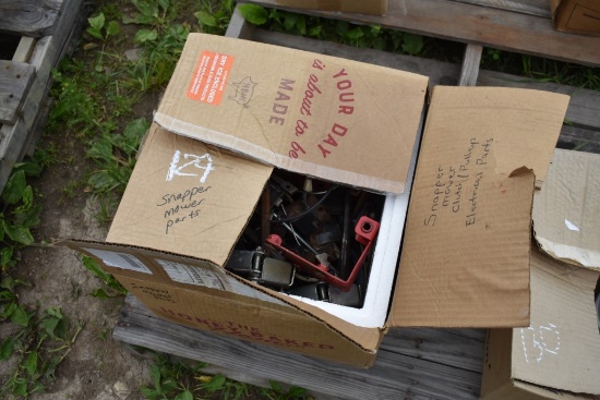 Box of Coils, Springs, Misc Parts for Snapper Push Mowers