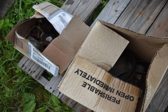 2 Boxes of Belts and Pulleys for Snapper Push Mowers