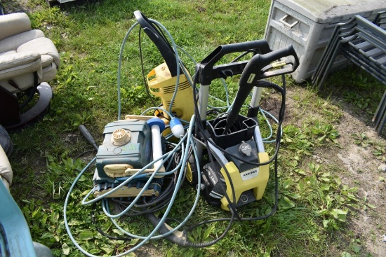2 Pressure Washers and Aqua-Back Pool Scrubber
