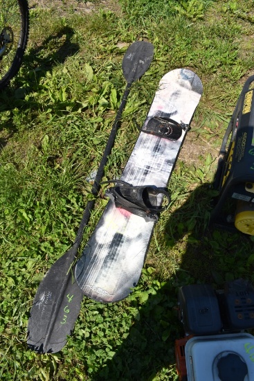 Kayak Paddle and Snowboard