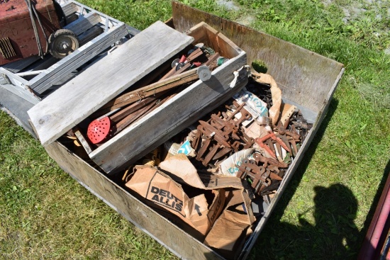 Box of Misc Farm-Related Parts
