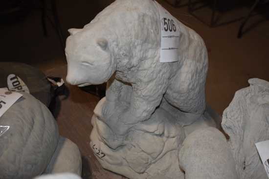 17" Tall Concrete Bear