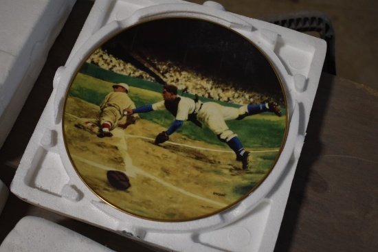 Legends of Baseball Delphi Commemorative Baseball Plate ft. Mickey Cochrane