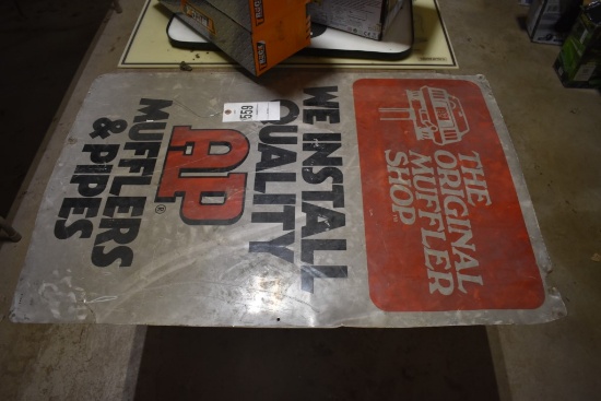 AP Mufflers & Pedals Sign