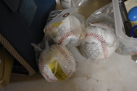 3 Commemorative Baseballs