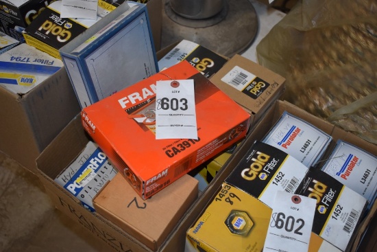 Box of Fuel Filters and One Air Filter