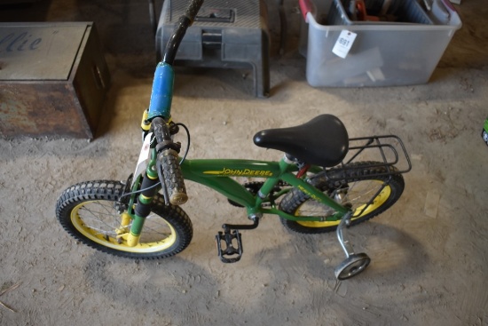 John Deere Kids Bike with Training Wheels