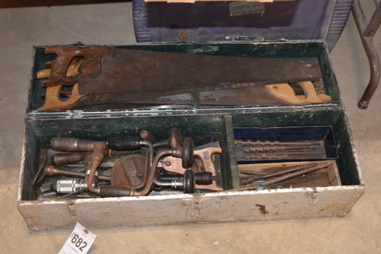 Box of Vintage Carpentry Tools