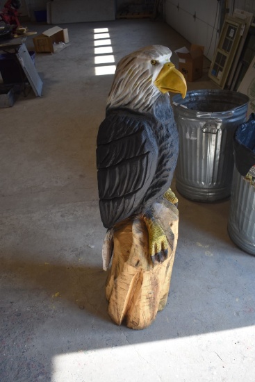 Hand Crafted Wooden Eagle