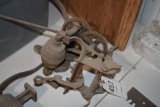 Antique Hand Crank Bench Grinder