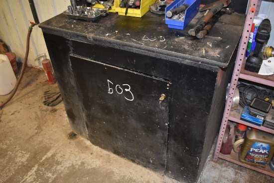 Wooden Lockable Cabinet with Key