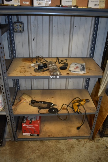 4 Tier Metal Shelf With Contents