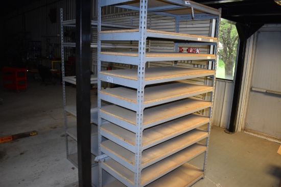 3 Misc Metal Shelves