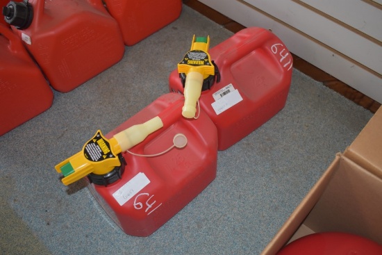 2  1.25 Gallon Gas Cans