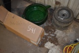 Oil Catch Pan, 3 Small Chains, 2 Small Implement Tires