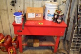 Homak Parts Cleaner with Contents on Top