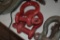 2 Large Red Clevises