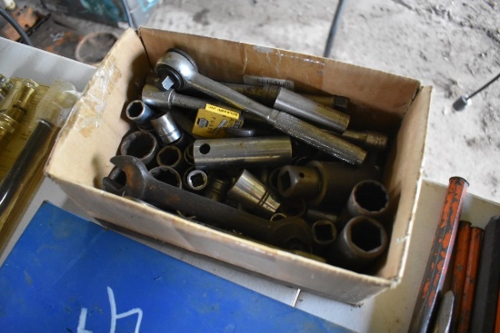 Box of Wrenches, Ratchet, Sockets