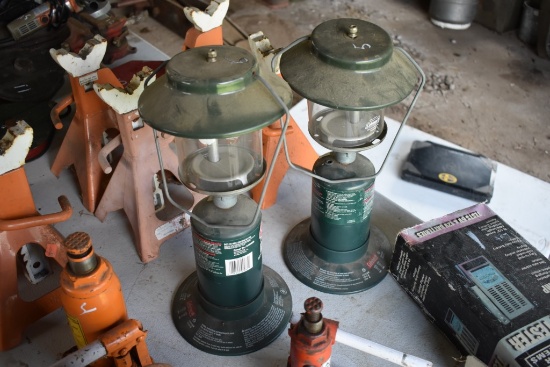 2 Coleman Propane Fueled Camping Lanterns