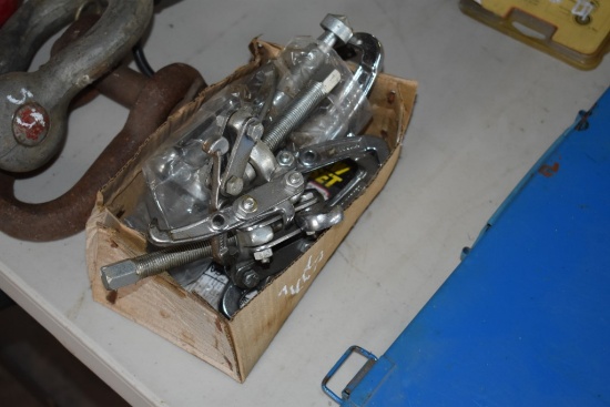 Box of Misc Gear Pullers