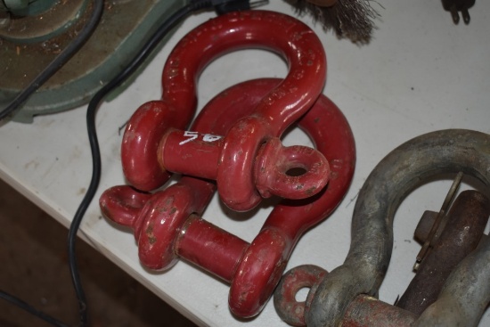 2 Large Red Clevises
