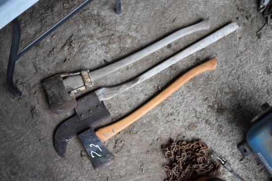 Axe and Two Brush Axes