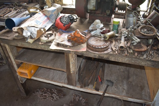 Contents of Bench Saw Blades, Files, Drill Bits, Flaring Tools