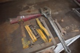 Pins, Wrenches and Large Crescent Wrench and Hammer Head