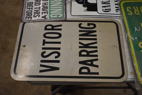 Visitor Parking Metal Sign